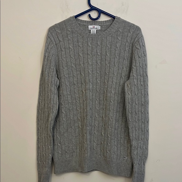 Vineyard Vines Other - Vineyard Vibes Gray Wool Cashmere Blend Cable Knit Sweater Size XL